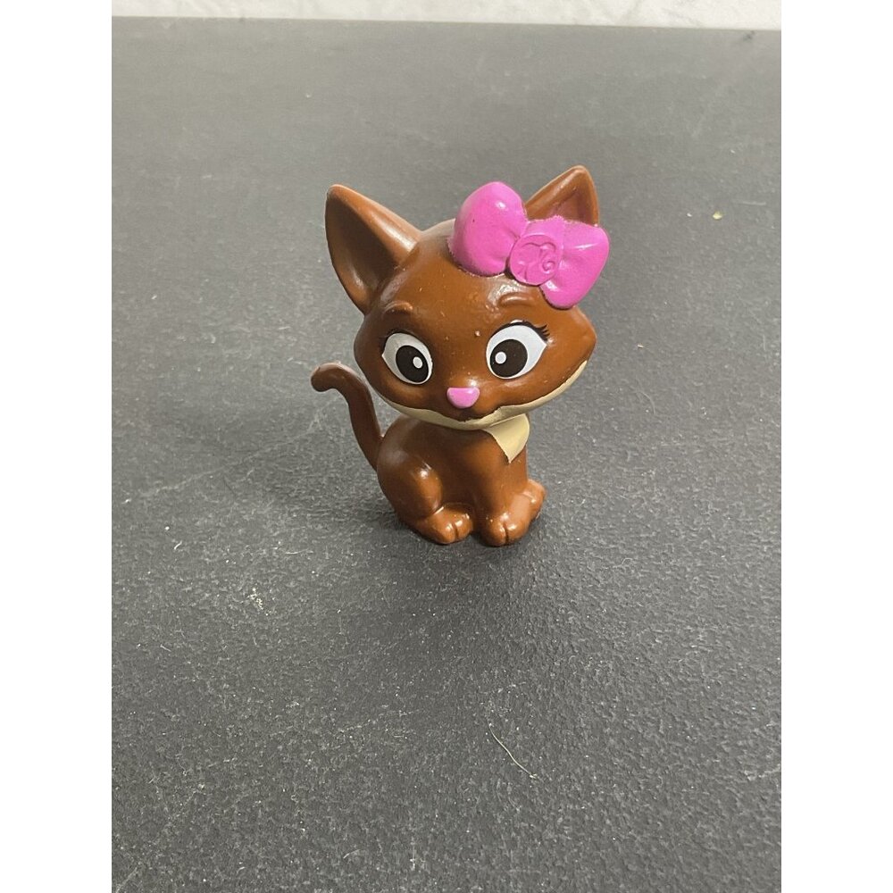 Barbie Doll Pet Animal Vet Cat Figure Pink Bow
